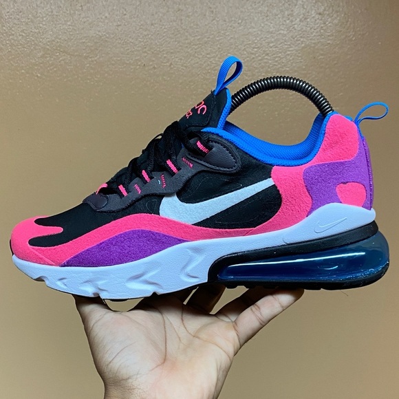 Nike Air Max 270 React “Black Hyper Pink Vivid Purple” Size 8.5 🚨READ BELOW!🚨 - Picture 8 of 17